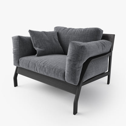 Cassina Eloro Sofa and Armchair 3D Model