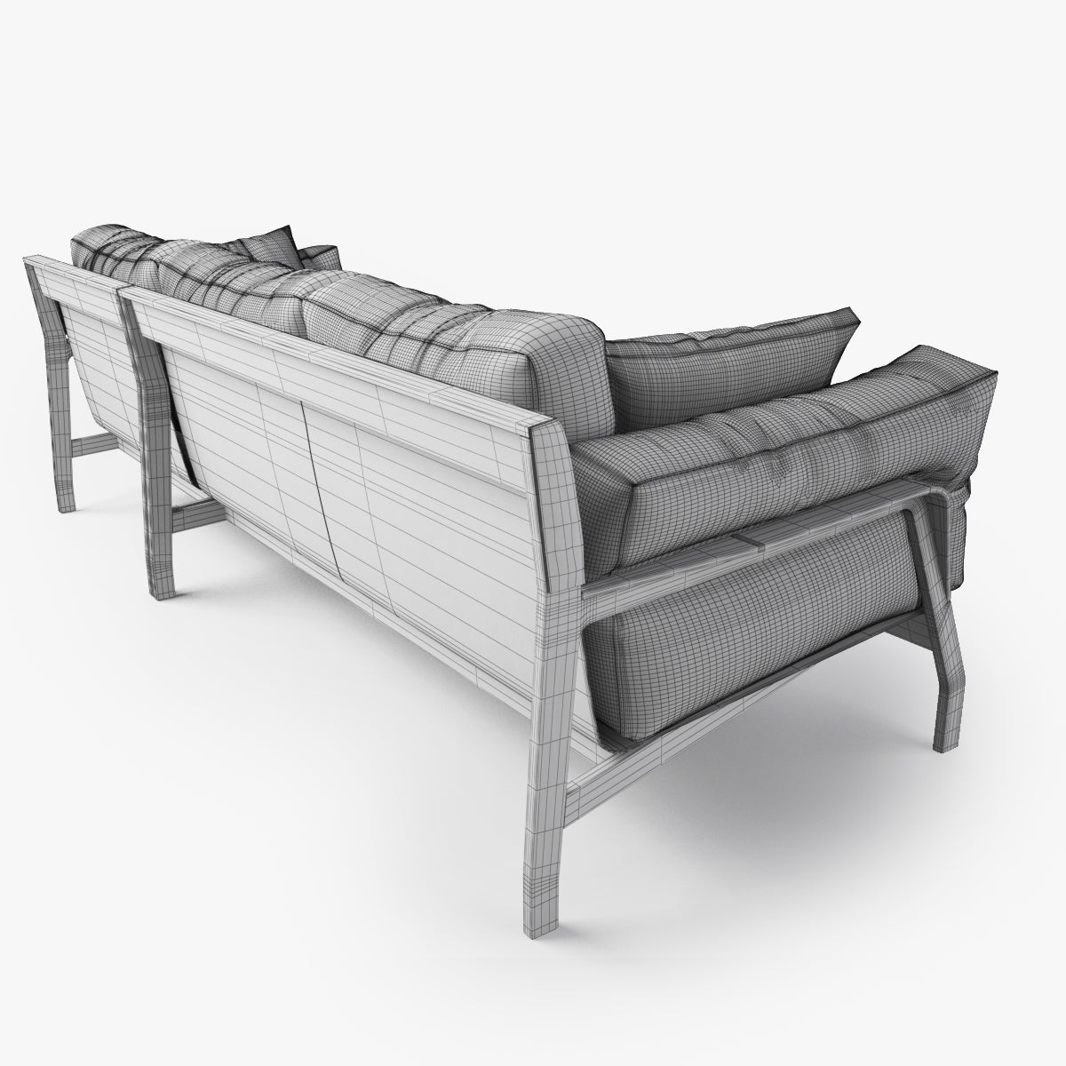 Cassina Eloro Sofa and Armchair 3D Model