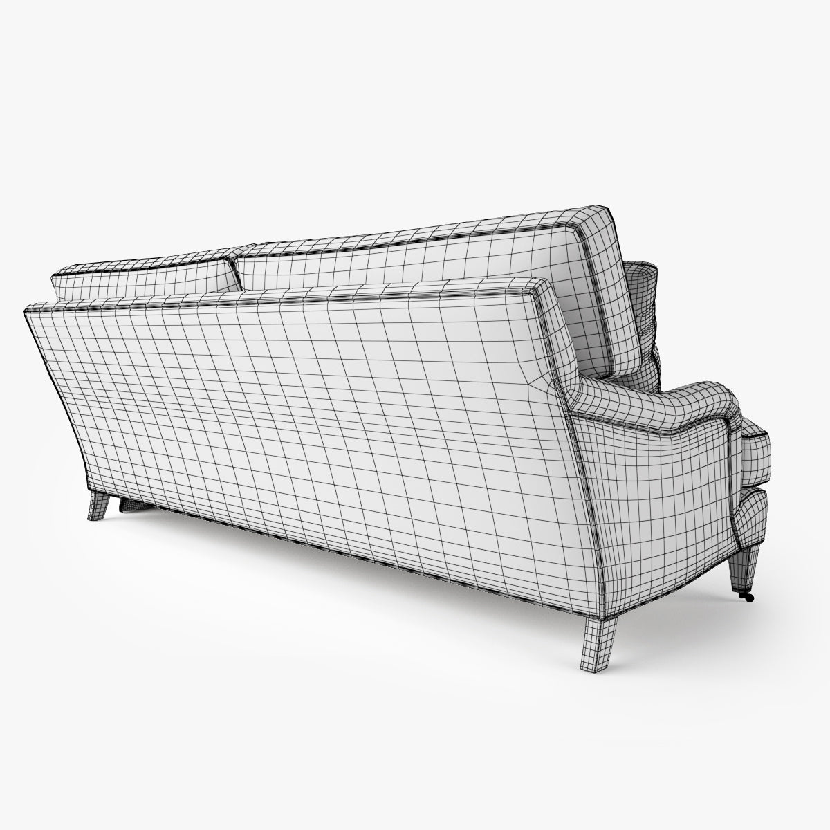 Crate and Barrel Essex Sofa Collection 3D Model