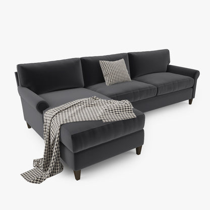 Crate and Barrel Montclair Sectional Sofa 3D Model