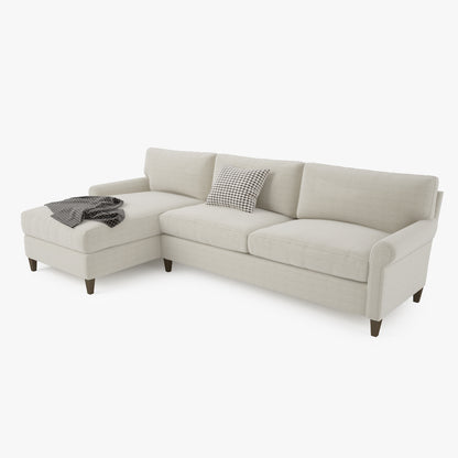 Crate and Barrel Montclair Sectional Sofa 3D Model