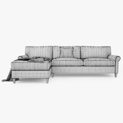 Crate and Barrel Montclair Sectional Sofa 3D Model