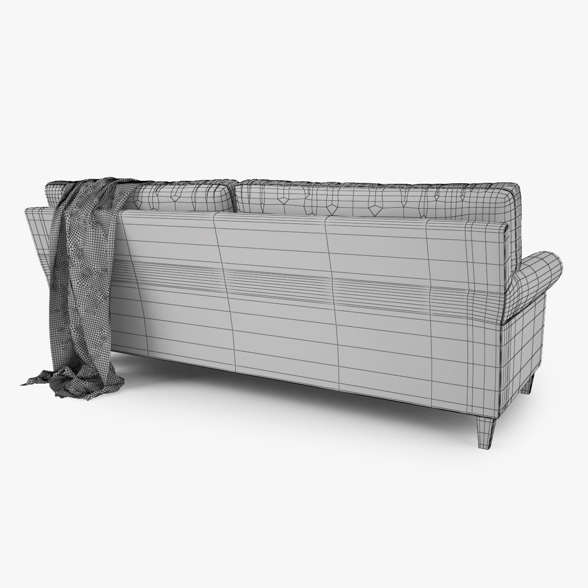 Crate and Barrel Montclair 2 Seat Sofa 3D Model