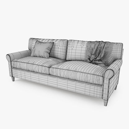 Crate and Barrel Montclair Sofa Collection 3D Model