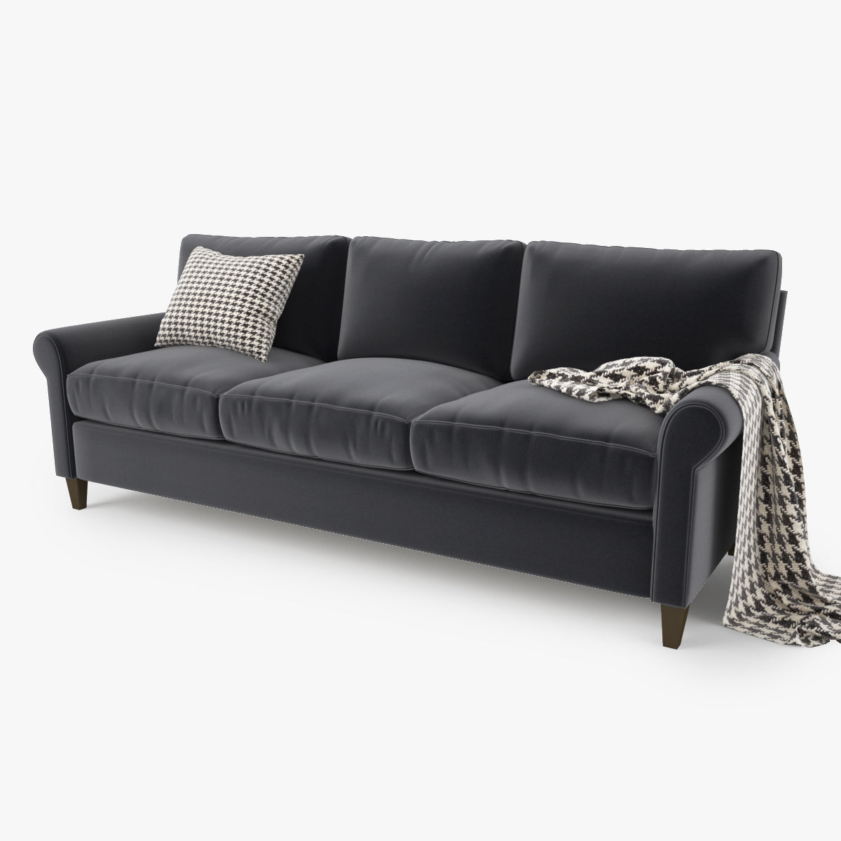 Crate and Barrel Montclair 3 Seat Sofa 3D Model