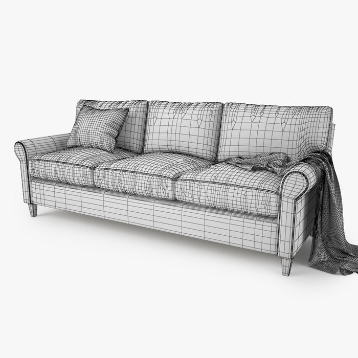 Crate and Barrel Montclair Sofa Collection 3D Model