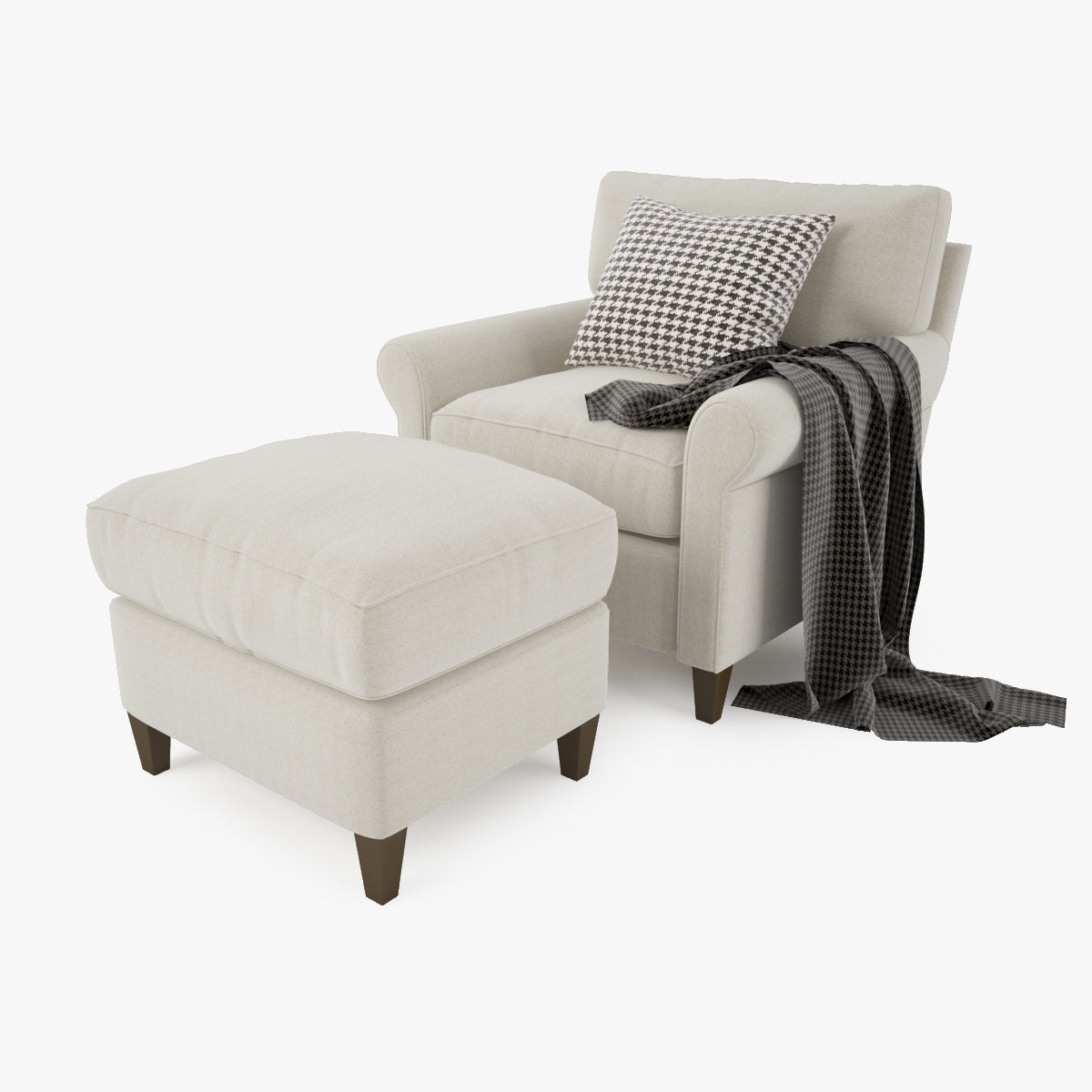 Crate and Barrel Montclair Sofa Collection 3D Model