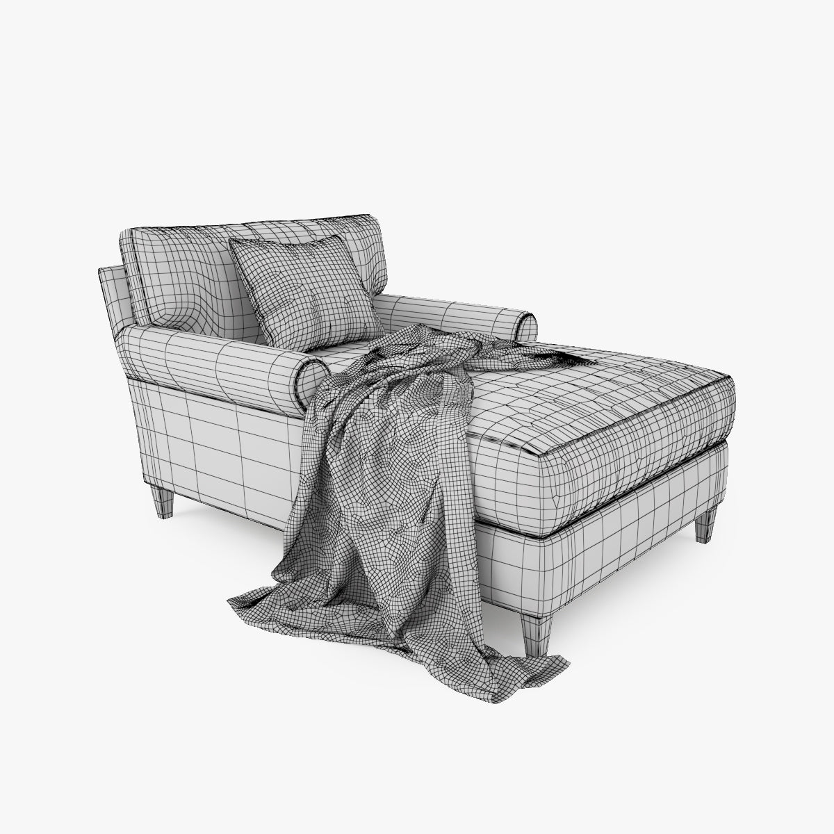 Crate and Barrel Montclair Sofa Collection 3D Model