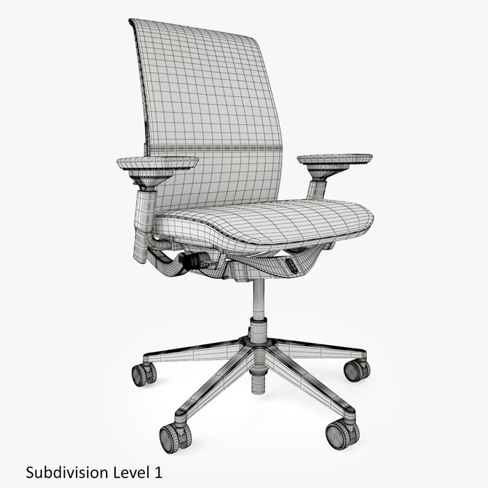 Crate and Barrel Steelcase Think Chair 3D Model