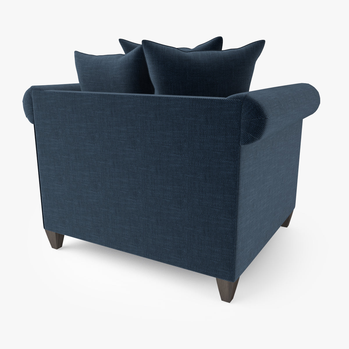 Crate and Barrel Durham Chair and Ottoman 3D Model