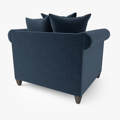 Crate and Barrel Durham Chair and Ottoman 3D Model