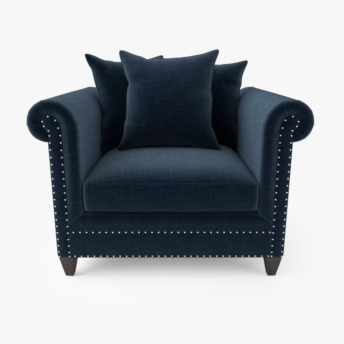 Crate and Barrel Durham Chair and Ottoman 3D Model