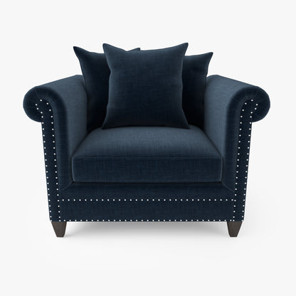 Crate and Barrel Durham Chair and Ottoman 3D Model