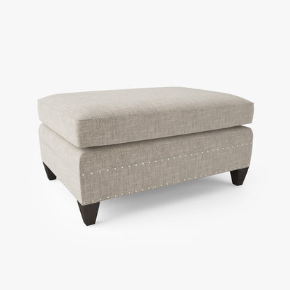 FREE Crate and Barrel Durham Ottoman 3D Model