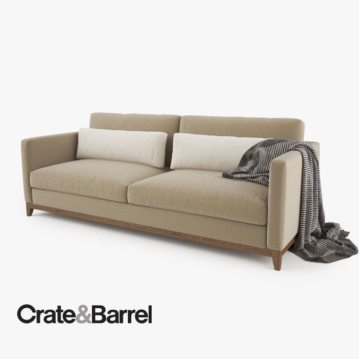 Crate and Barrel Taraval 2 Seat Sofa 3D Model
