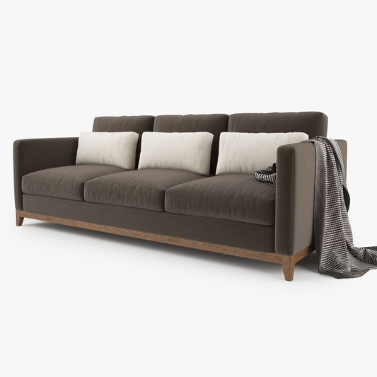 Crate and Barrel Taraval 3 Seat Sofa 3D Model