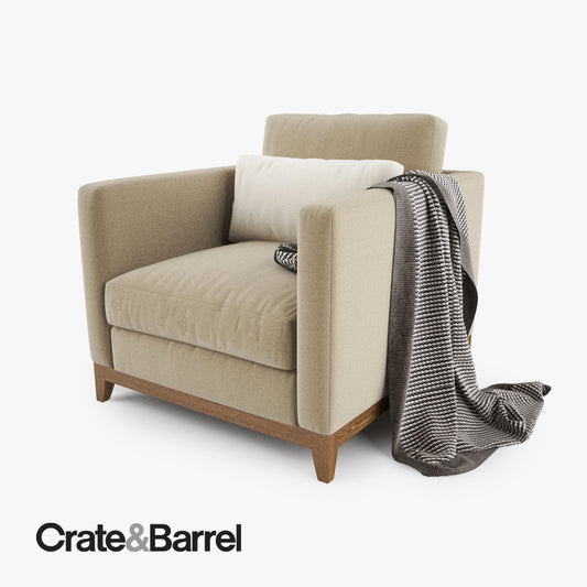 Crate and Barrel Taraval Armchair 3D Model