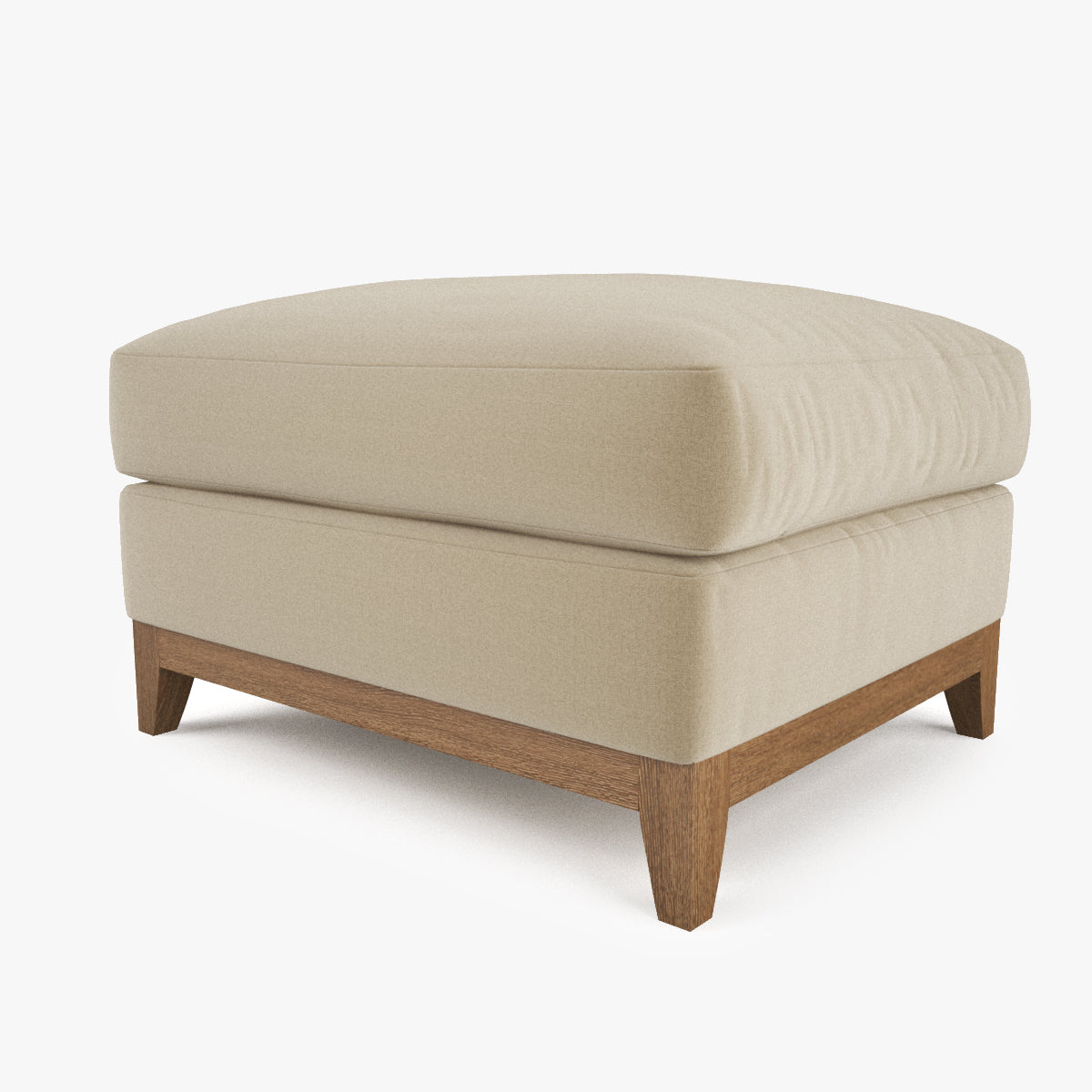 FREE Crate and Barrel Taraval Ottoman 3D Model