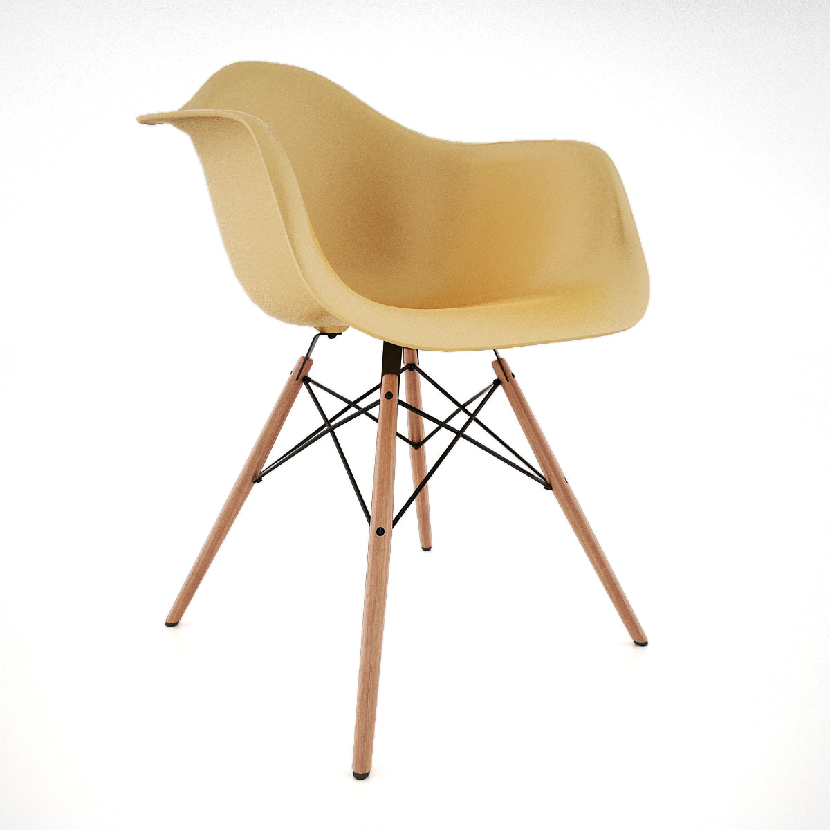 FREE Vitra Eames Plastic Armchair DAW 3D Model