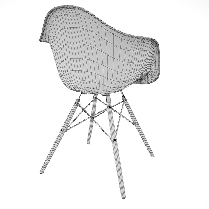 FREE Vitra Eames Plastic Armchair DAW 3D Model