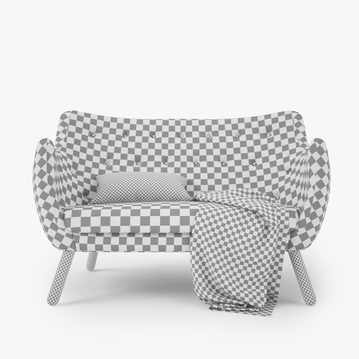 FREE Finn Juhl Poet Sofa 3D Model