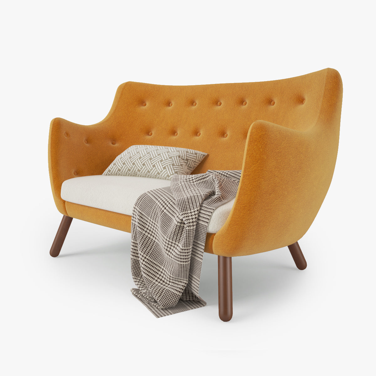 FREE Finn Juhl Poet Sofa 3D Model