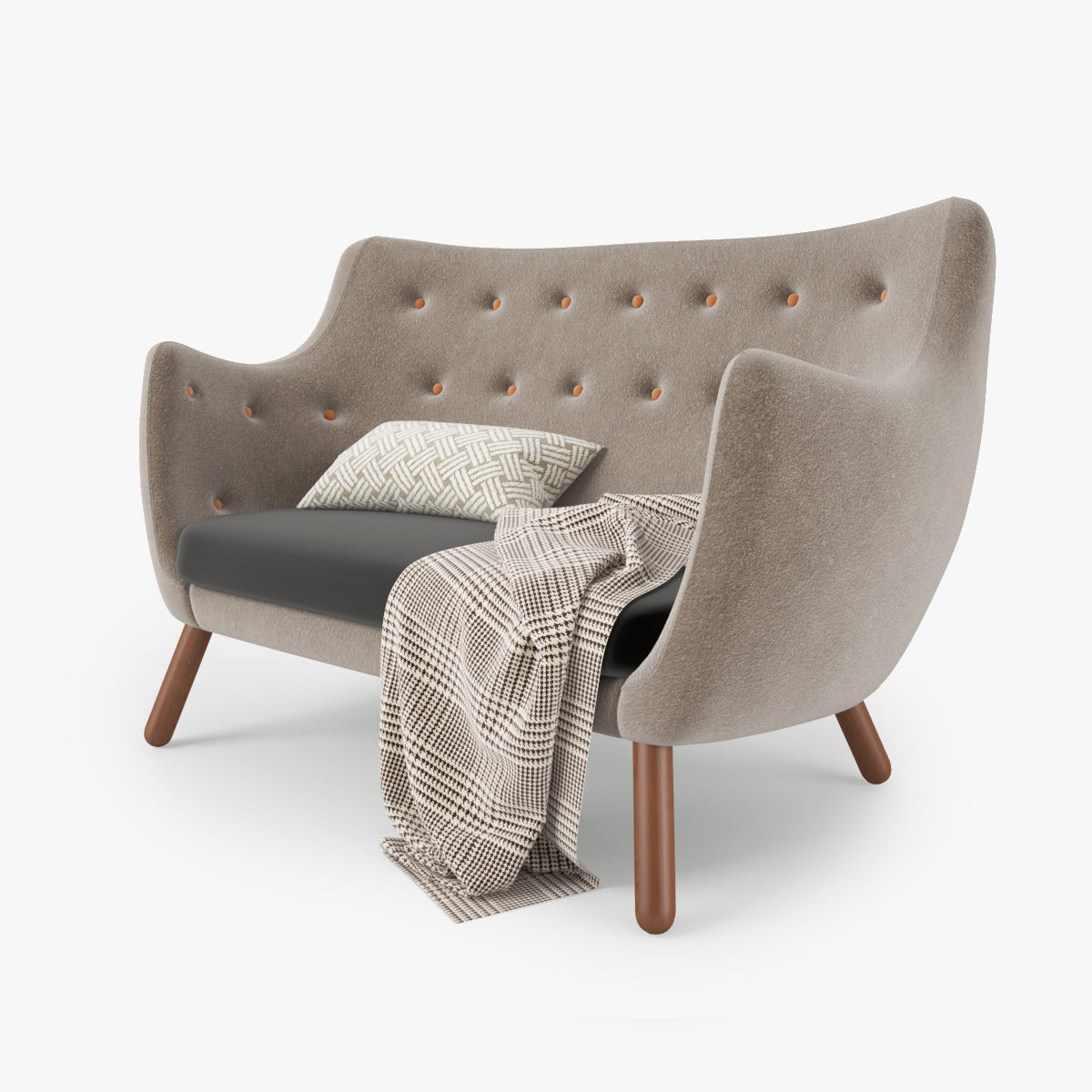 FREE Finn Juhl Poet Sofa 3D Model