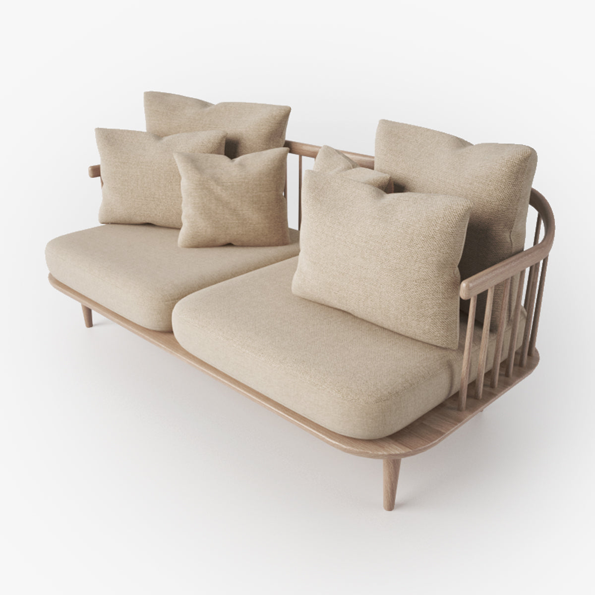 FREE And Tradition Fly Sofa SC2 3D Model