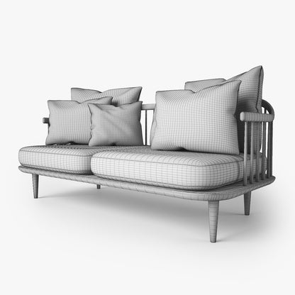 FREE And Tradition Fly Sofa SC2 3D Model