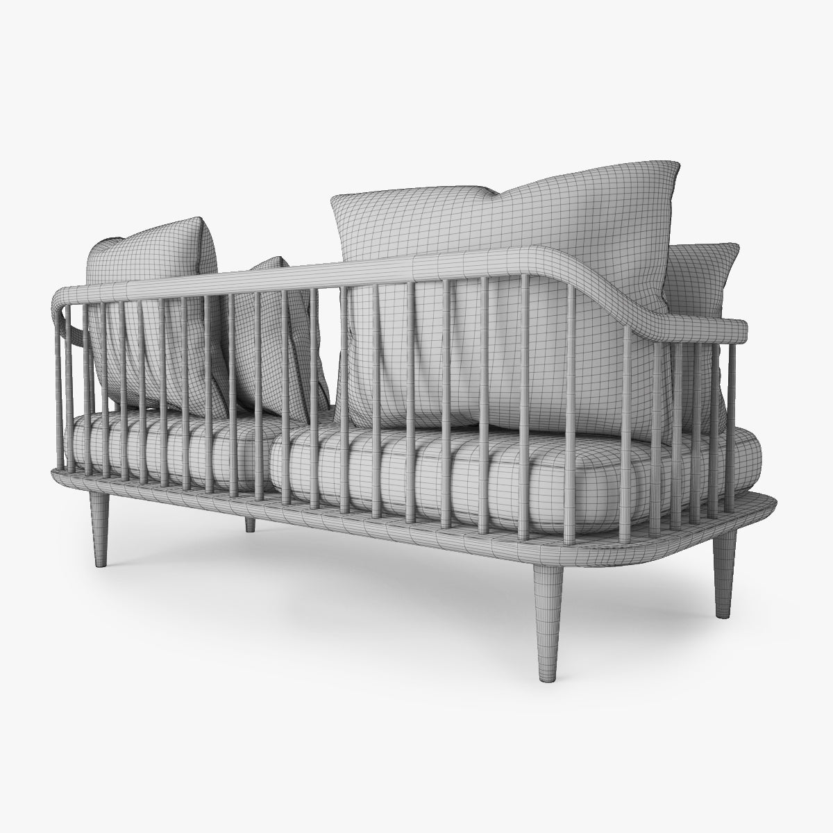 FREE And Tradition Fly Sofa SC2 3D Model