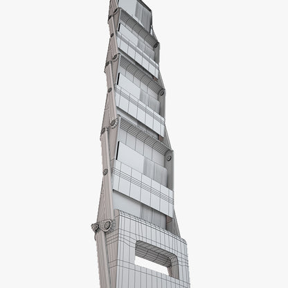 Folding Brochure Stand 2 3D Model