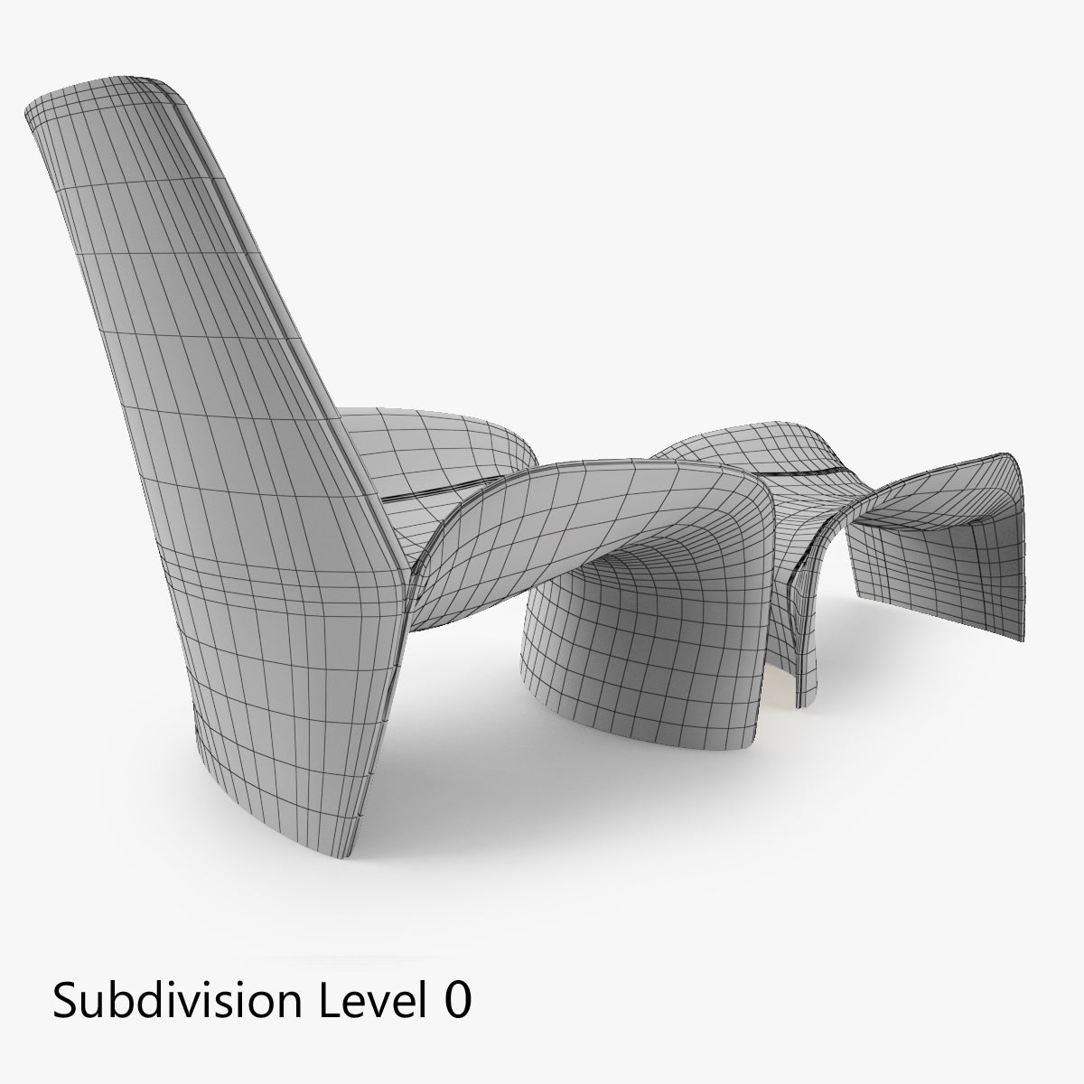 FREE Giorgetti Eva Armchair and Stool 3D Model