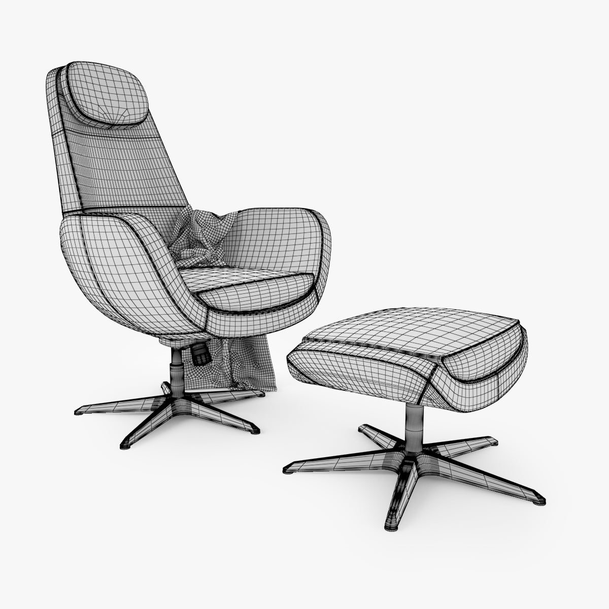 FREE IKEA Arvika Swivel Chair 3D Model