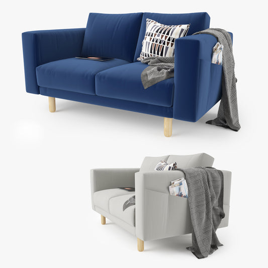 IKEA Morsborg Loveseat Sofa 3D Model