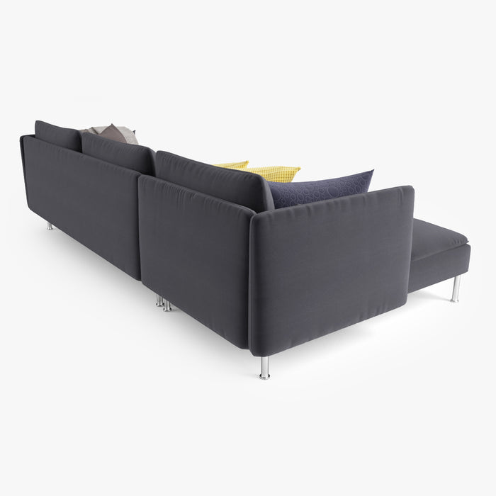 IKEA Soderhamn Sofa and Chaise Lounge 3D Model