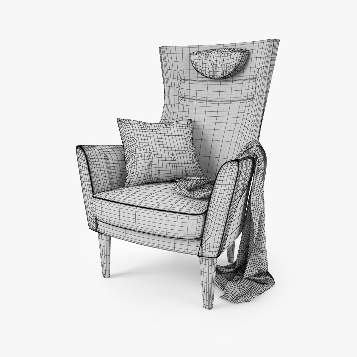 IKEA Stockholm Chair High 3D Model