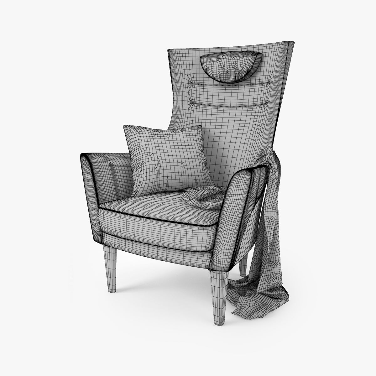 IKEA Stockholm Chair High 3D Model