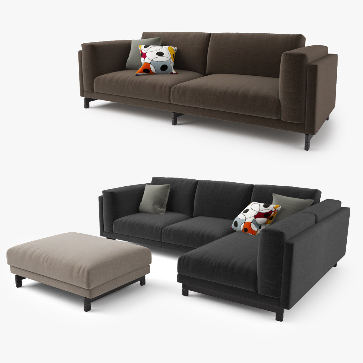 IKEA Nockeby Sofa Series 3D Model