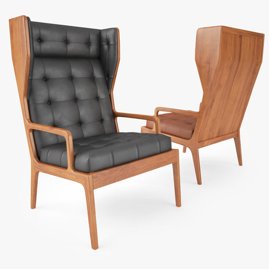 Jame UK Wingback Chair 3D Model