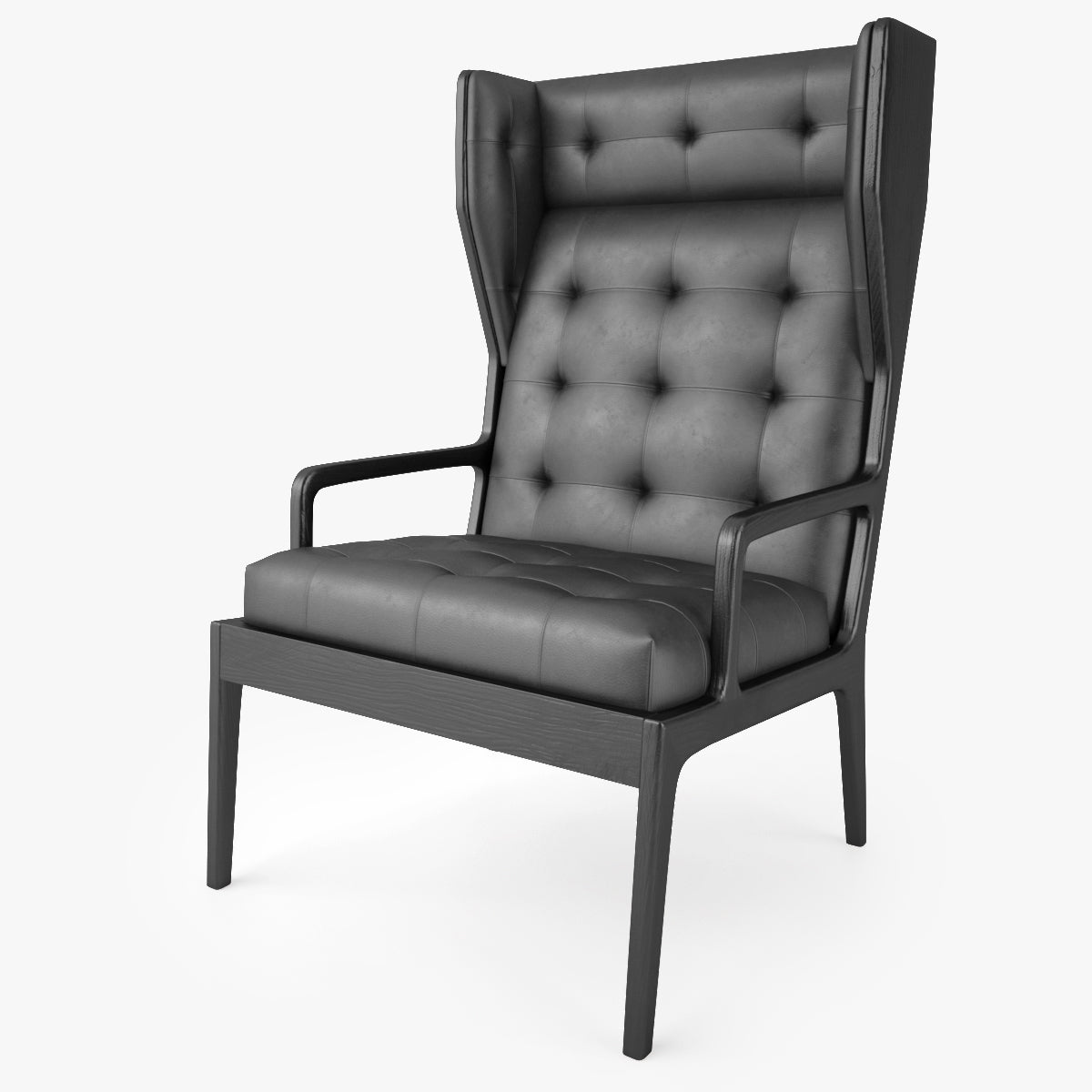 Jame UK Wingback Chair 3D Model