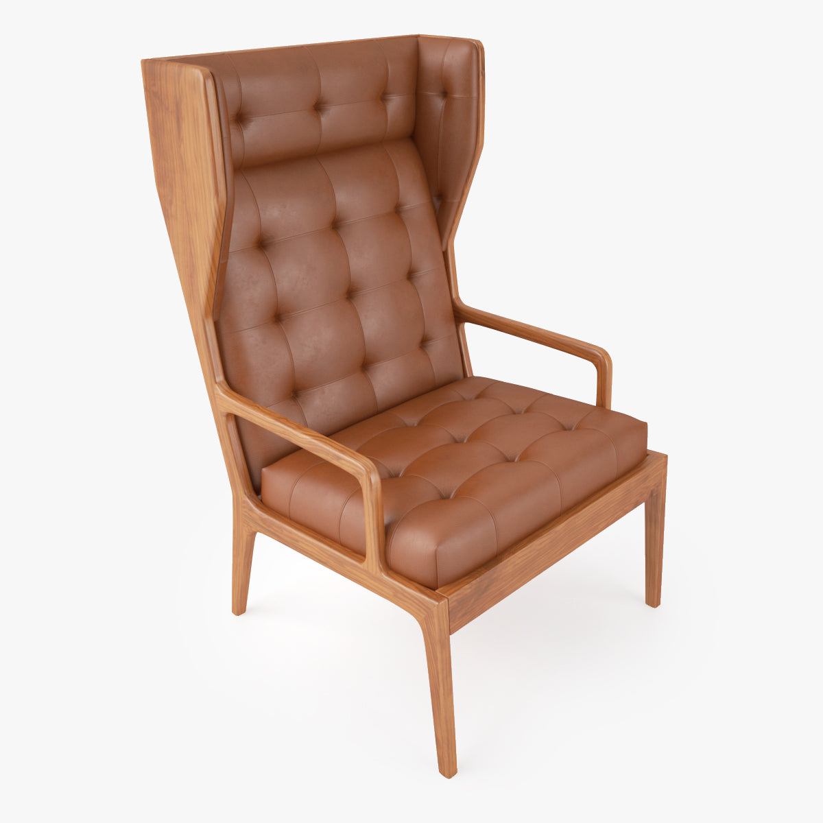 Jame UK Wingback Chair 3D Model