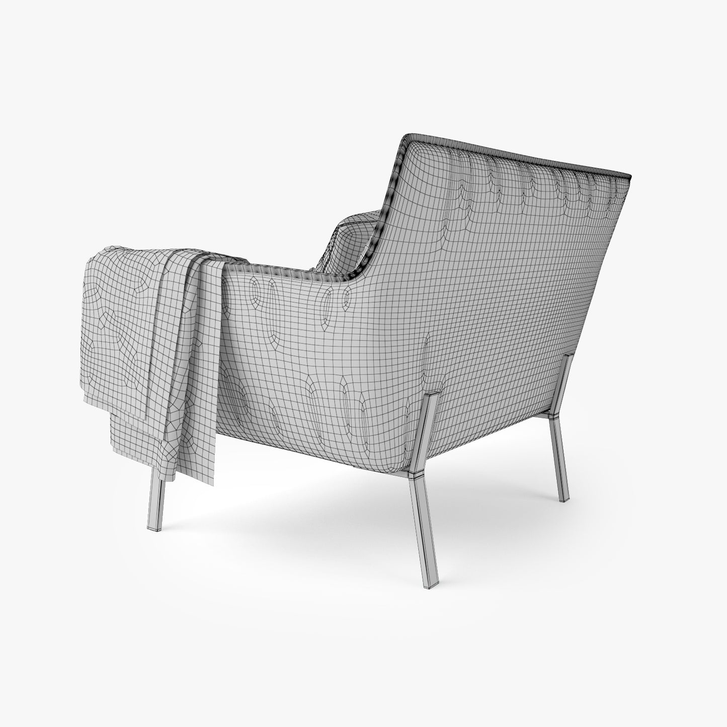 Jardan Lewis Sofa and Armchair 3D Model