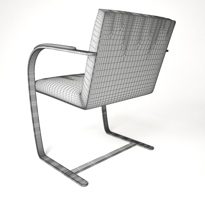 Knoll Brno Chair - Flat Bar 3D Model