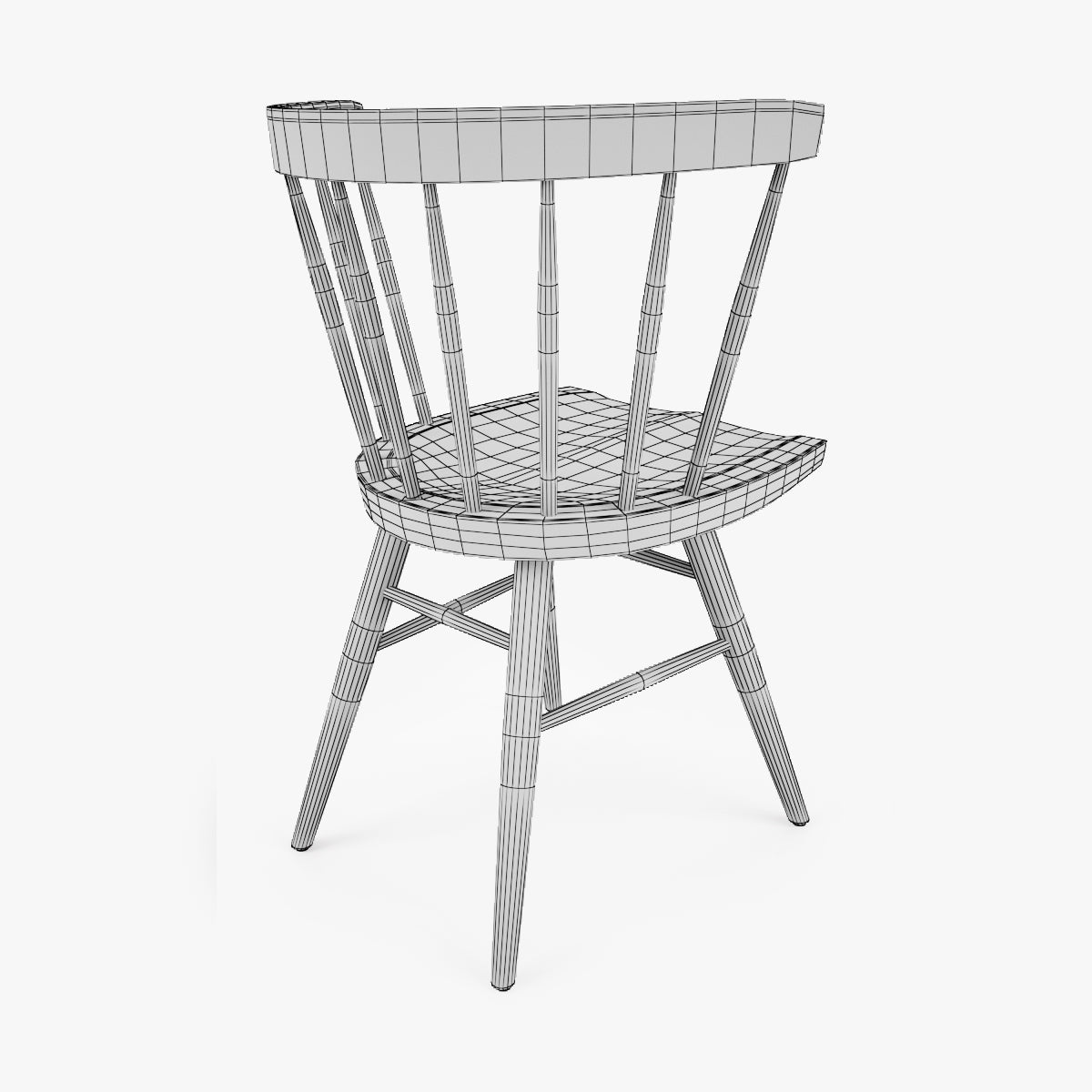 FREE Knoll Straight Chair 3D Model