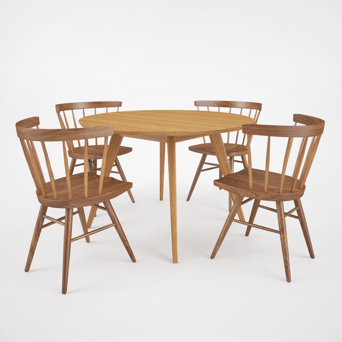 FREE Knoll Straight Chair and Risom Dining Table