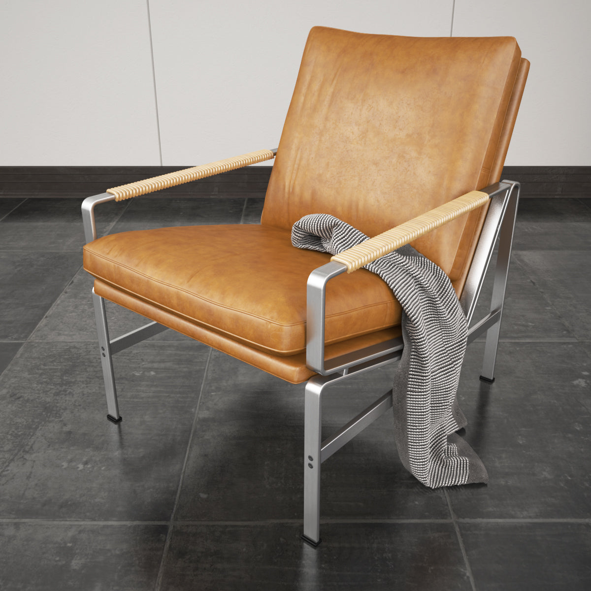 Lange Production FK 6720 Armchair 3D Model
