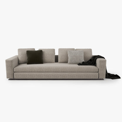 FREE Modern Fabric Sofa 3D Model