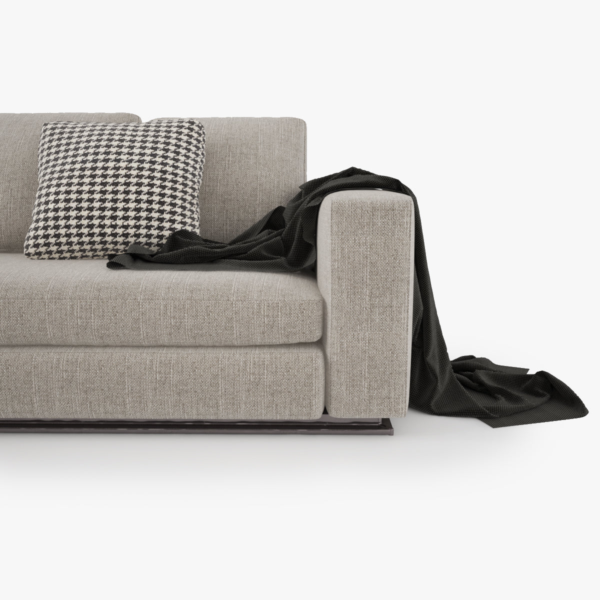 FREE Modern Fabric Sofa 3D Model