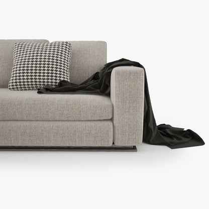 FREE Modern Fabric Sofa 3D Model