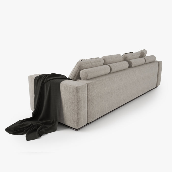 FREE Modern Fabric Sofa 3D Model